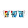 TAZA CÓNICA DRAGON BALL SUPER GODS SSJ conica personalizada