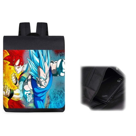PACK MOCHILA Y ESTUCHE DRAGON BALL SUPER GODS SSJ material escolar
