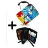 PACK MOCHILA Y ESTUCHE DRAGON BALL SUPER GODS SSJ material escolar