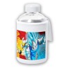 BIDON CRISTAL CON FUNDA SOFT SHELL DRAGON BALL SUPER GODS SSJ tapon seguridad botella