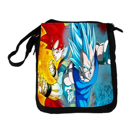 BANDOLERA REPORTERO MEDIANA BOLSO DRAGON BALL SUPER GODS SSJ bolsa mochila hombro