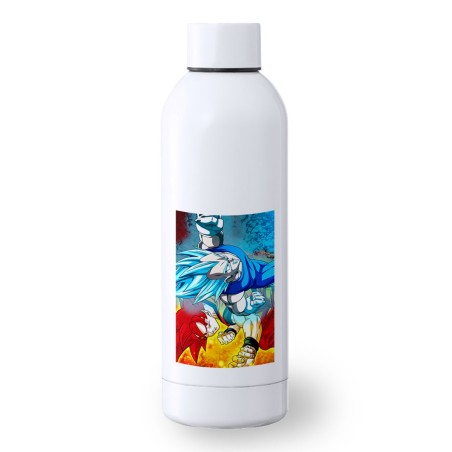 BIDON 500 ML ACERO INOXIDABLE DRAGON BALL SUPER GODS SSJ deporte deportivo botella senderismo