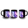 TAZA COMPLETAMENTE NEGRA dragon ball super goku vegeta mega instinto personalizada