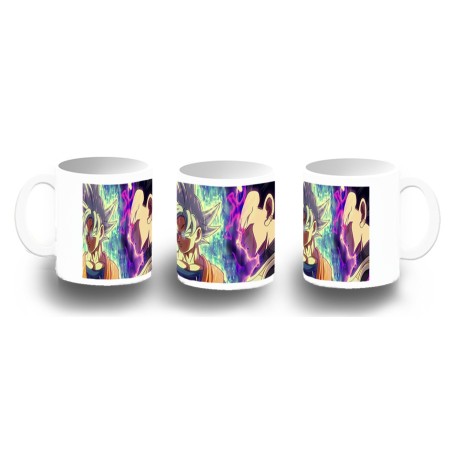 TAZA FOTOLUMINISCENTE dragon ball super goku vegeta mega instinto BRILLA OSCURIDAD