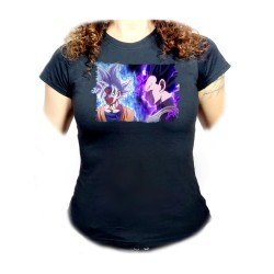 CAMISETA NEGRA MUJER dragon...