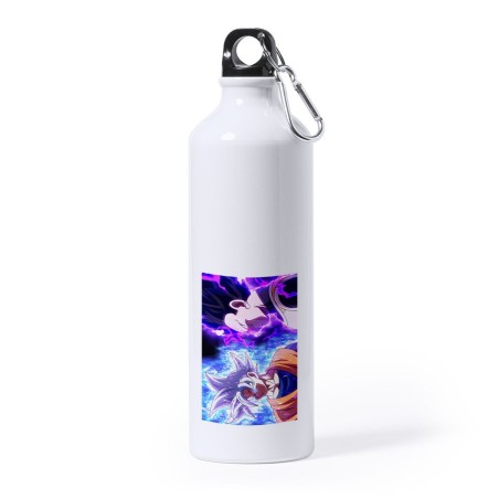 BIDON GRANDE 800 ML ACERO INOXIDABLE dragon ball super goku vegeta mega instinto deporte deportivo mosqueton botella