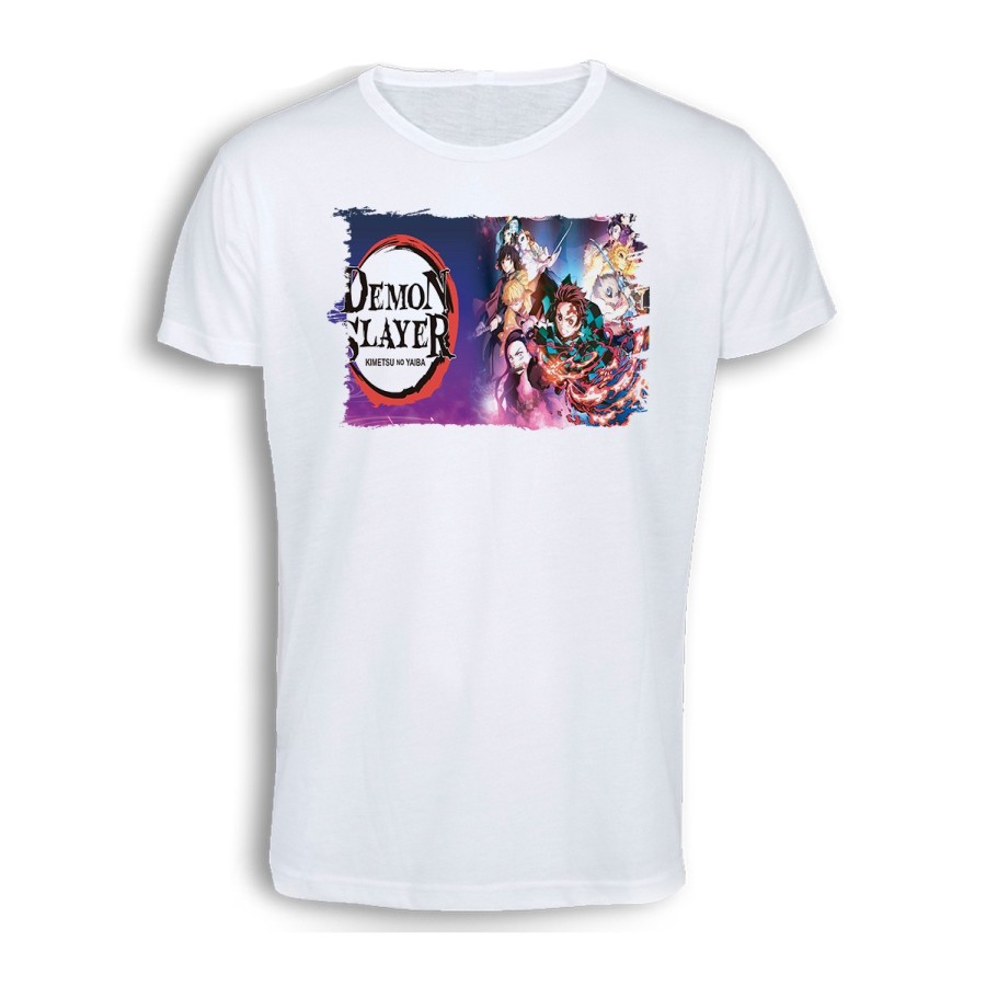 CAMISETA TACTO ALGODÓN kimetsu no yaiba demon slayers guardianes cómoda personalizada