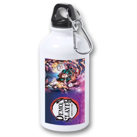 BIDON 400ML METALICO kimetsu no yaiba demon slayers guardianes para viaje y deporte