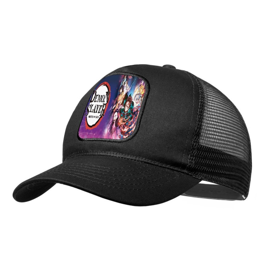 GORRA NEGRA CON REJILLA kimetsu no yaiba demon slayers guardianes moda deporte