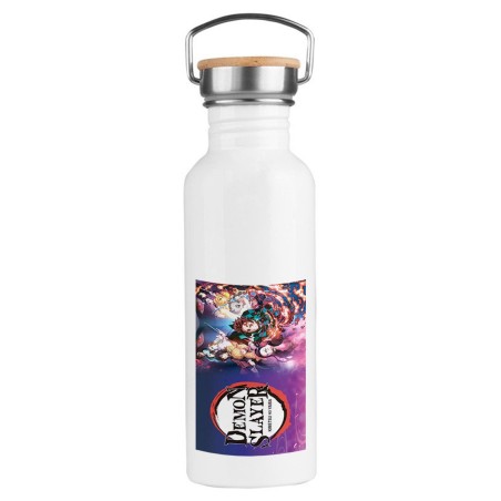 BIDON 750 ML ACERO INOXIDABLE ESTILO RETRO kimetsu no yaiba demon slayers guardianes deporte deportivo botella