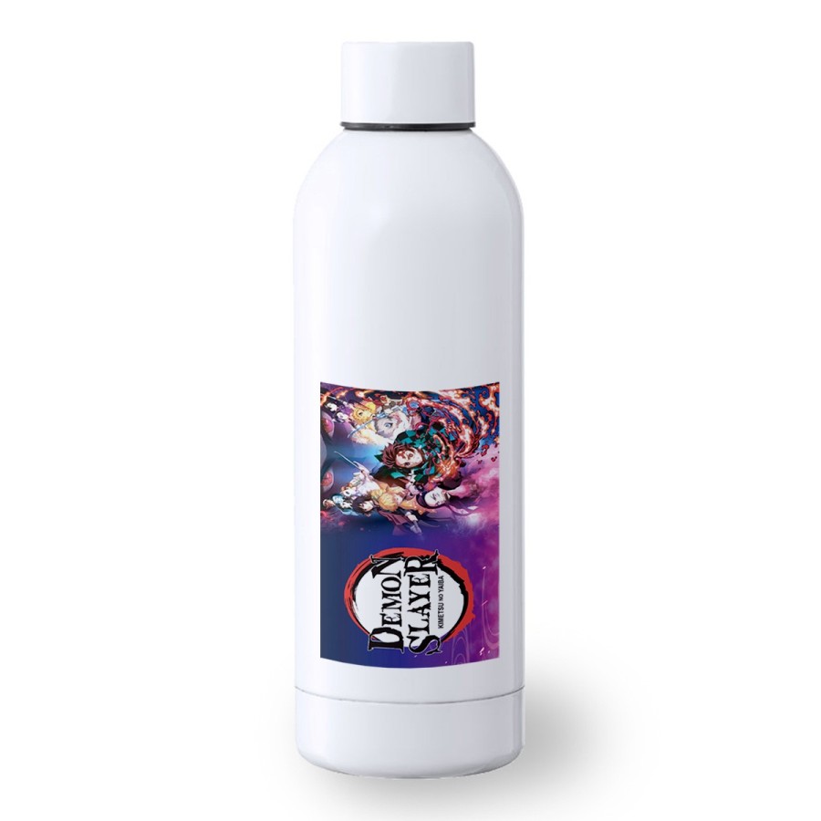 BIDON 500 ML ACERO INOXIDABLE kimetsu no yaiba demon slayers guardianes deporte deportivo botella senderismo