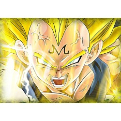 TAZA MÁGICA DBZ MAJIN VEGETA SSJ2 FURIOSO personalizada