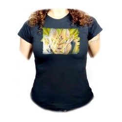 CAMISETA NEGRA MUJER DBZ...