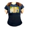 CAMISETA NEGRA MUJER DBZ MAJIN VEGETA SSJ2 FURIOSO oferta personalizada