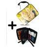 PACK MOCHILA Y ESTUCHE DBZ MAJIN VEGETA SSJ2 FURIOSO material escolar