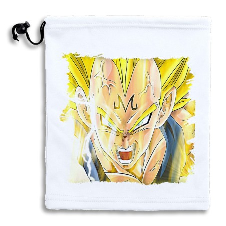 BRAGA GORRO POLAR AJUSTABLE DBZ MAJIN VEGETA SSJ2 FURIOSO POLIESTER INVIERNO PERSONALIZADA