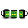 TAZA COMPLETAMENTE NEGRA LOGO NEW TEAM OLIVER Y BENJI FUTBOL personalizada