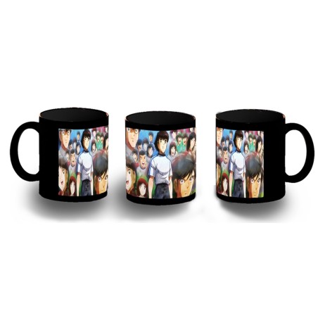 TAZA COMPLETAMENTE NEGRA OLIVER Y BENJI PERSONAJES SERIE DIBUJOS personalizada
