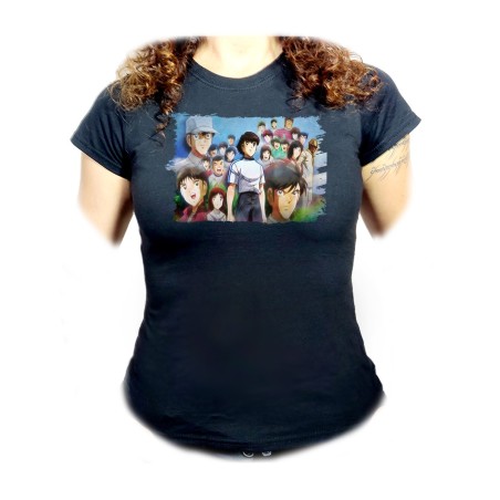 CAMISETA NEGRA MUJER OLIVER Y BENJI PERSONAJES SERIE DIBUJOS oferta personalizada