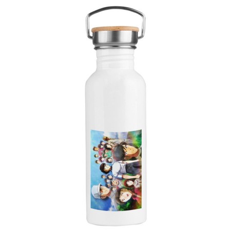 BIDON 750 ML ACERO INOXIDABLE ESTILO RETRO OLIVER Y BENJI PERSONAJES SERIE DIBUJOS deporte deportivo botella