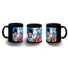 TAZA COMPLETAMENTE NEGRA campeones oliver y benji serie dibujos personalizada
