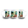 TAZA FOTOLUMINISCENTE campeones oliver y benji serie dibujos BRILLA OSCURIDAD