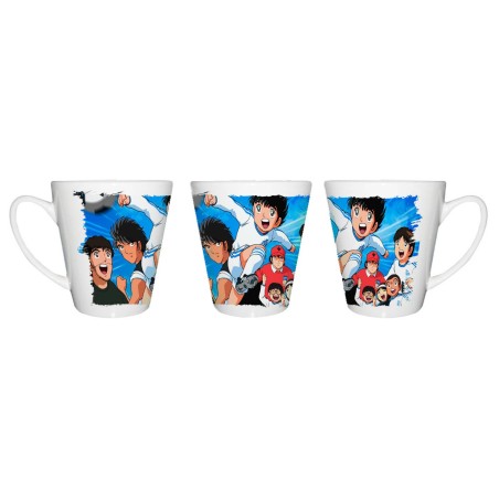 TAZA CÓNICA campeones oliver y benji serie dibujos conica personalizada