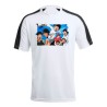 CAMISETA TÉCNICA FRANJA MANGAS NEGRA campeones oliver y benji serie dibujos personalizada