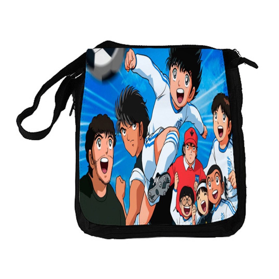 BANDOLERA REPORTERO MEDIANA BOLSO campeones oliver y benji serie dibujos bolsa mochila hombro