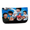 ESTUCHE NECESER DE LONA campeones oliver y benji serie dibujos unisex negro monedero billetera