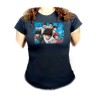 CAMISETA NEGRA MUJER Oliver y benji capitan tsubasa futbol infantil oferta personalizada