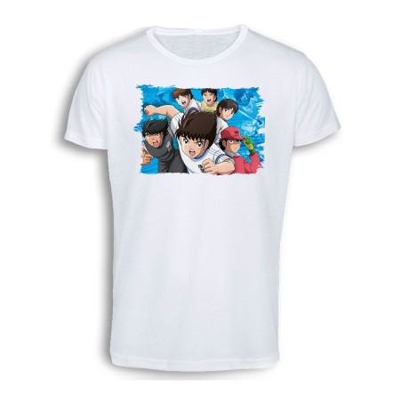 CAMISETA TACTO ALGODÓN Oliver y benji capitan tsubasa futbol infantil cómoda personalizada