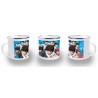 TAZA METALICA Oliver y benji capitan tsubasa futbol infantil metal personalizada