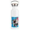 BIDON 750 ML ACERO INOXIDABLE ESTILO RETRO Oliver y benji capitan tsubasa futbol infantil deporte deportivo botella