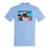 CAMISETA AZUL CIELO Oliver y benji capitan tsubasa futbol infantil moda verano personalizada