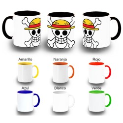 TAZA COLORES LOGO ONE PIECE...