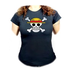 CAMISETA NEGRA MUJER LOGO...