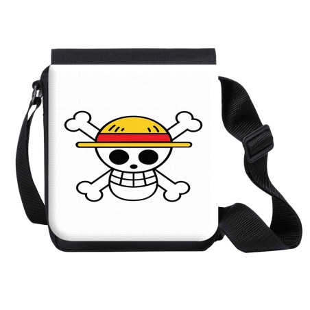 BANDOLERA PEQUEÑA LOGO ONE PIECE CALAVERA PIRATAS LUFFY bolso personalizada