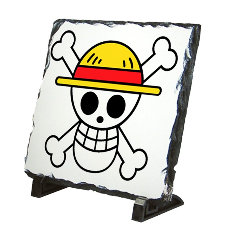 PLACA PIZARRA LOGO ONE PIECE CALAVERA PIRATAS LUFFY portafotos portafoto