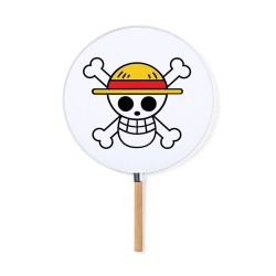 ABANICO ESTILO PAI PAI LOGO ONE PIECE CALAVERA PIRATAS LUFFY moda primavera verano elegante