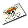 PANEL FOTOGRÁFICO DECORATIVO LOGO ONE PIECE CALAVERA PIRATAS LUFFY cuadro acabado brillante elegante pared