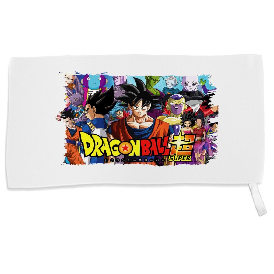 TOALLA GIMNASIO GYM ABSORBENTE DRAGON BALL SUPER GOKU ANIME suave con bolsita