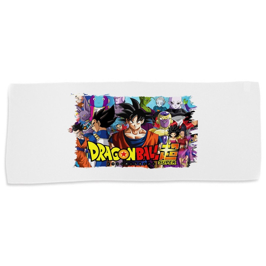 TOALLA GIMNASIO GYM ABSORBENTE DRAGON BALL SUPER GOKU ANIME suave con bolsita