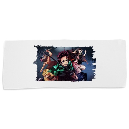 TOALLA GIMNASIO GYM ABSORBENTE DEMON SLAYER ACCION PERSONAJES suave con bolsita