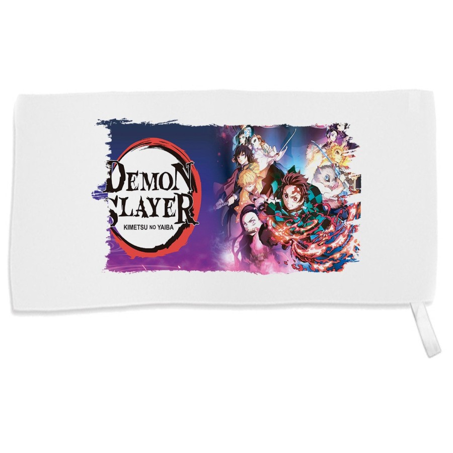 TOALLA GIMNASIO GYM ABSORBENTE kimetsu no yaiba demon slayers guardianes suave con bolsita