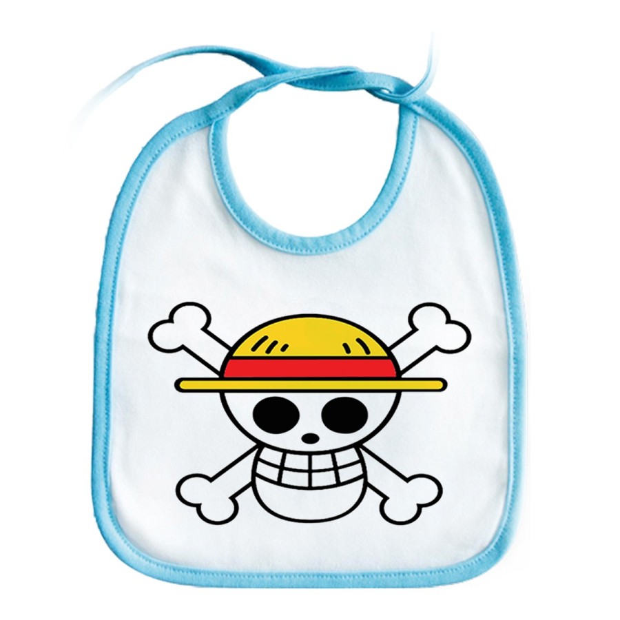 BABERO COLORES LOGO ONE PIECE CALAVERA PIRATAS LUFFY personalizado bebe