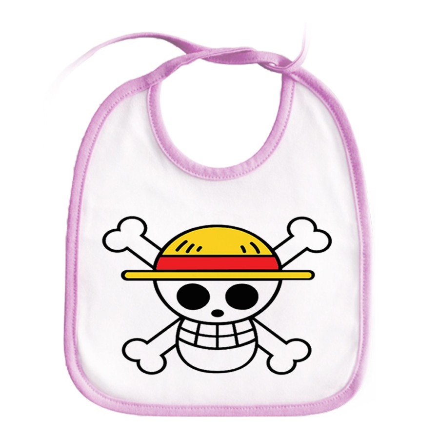 BABERO COLORES LOGO ONE PIECE CALAVERA PIRATAS LUFFY personalizado bebe