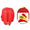 MOCHILA ROJA BANDERA ESPAÑA PARTIDO VOX escolar personalizado