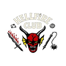 TAZA MÁGICA hellfire club fuego infernal grupo rol personalizada