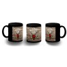 TAZA COMPLETAMENTE NEGRA hellfire club fuego infernal grupo rol personalizada